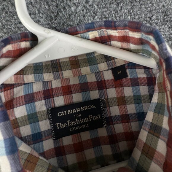 Gitman Bros For Fashion Post Louisville Colorful Check Medium Button Up Cotton - Picture 9 of 16